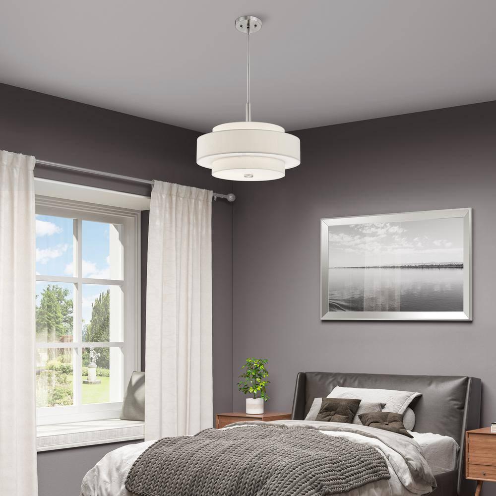 Livex Lighting Meridian 4 - Light Pendant in  Brushed Nickel