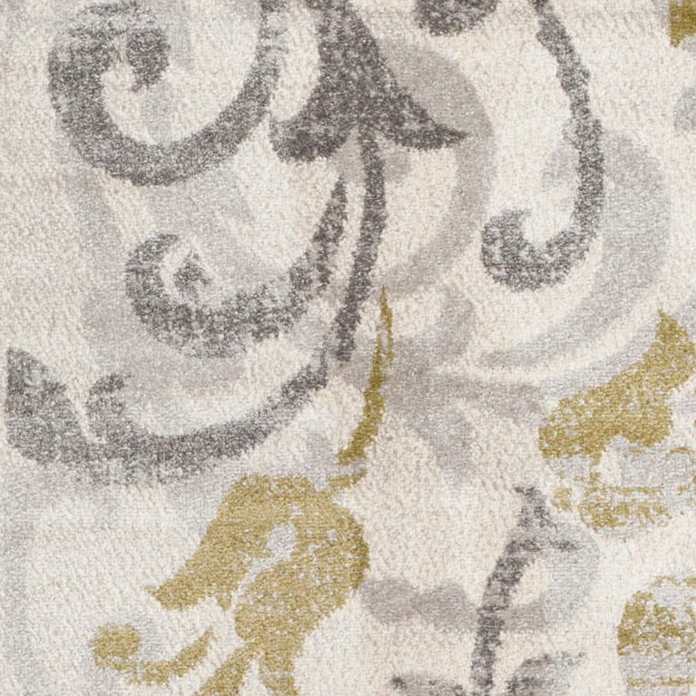 Amherst AMT428 Power Loomed Indoor Runner Rug - Ivory/Light Grey - 2'3"x9' - Safavieh
