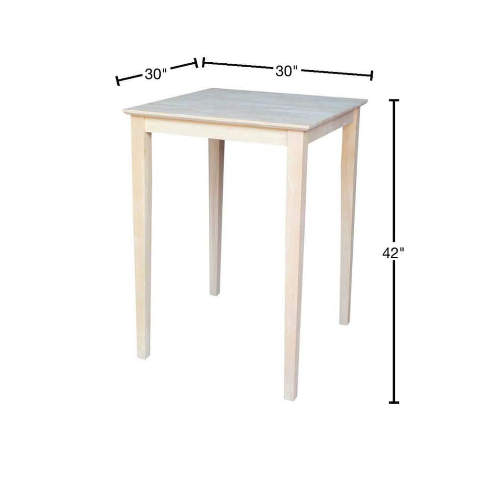 30" Square Solid Wood Tables - International Concepts