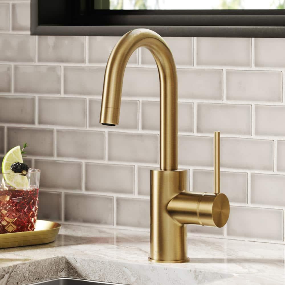 Kraus Oletto™ Single Handle Kitchen Bar Faucet KPF-2600SFACB