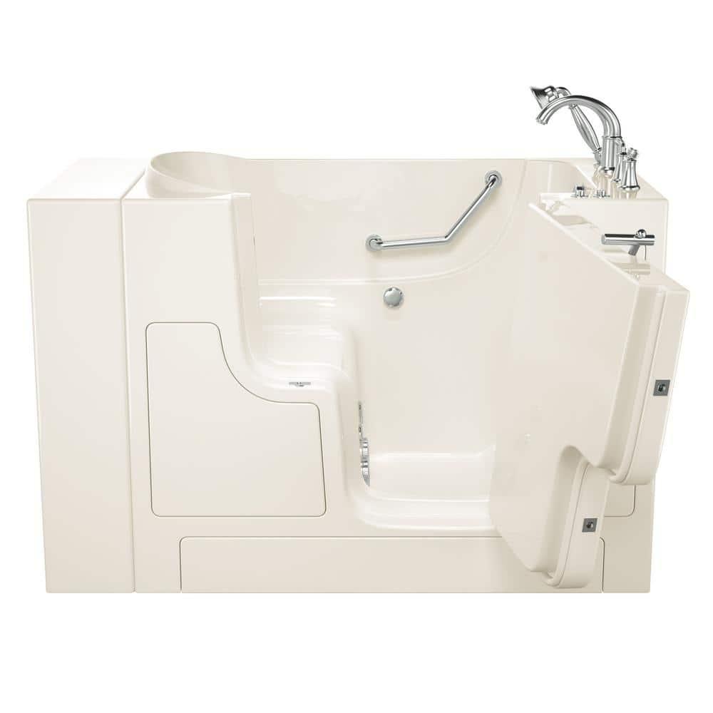 52'' x 30'' Walk-in Whirlpool Fiberglass Bathtub with Faucet