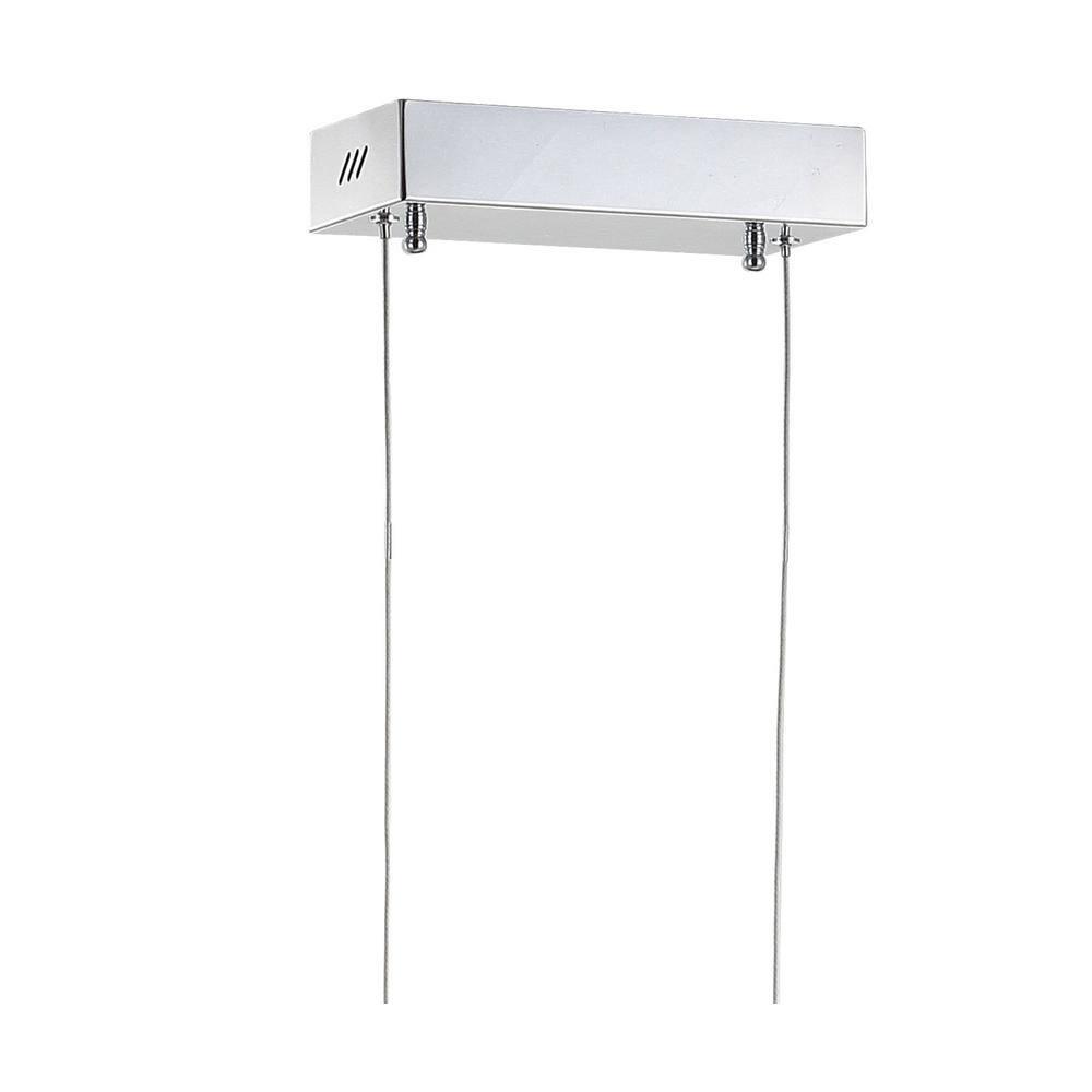 Conley 39.5" Dimmable Adjustable Integrated LED Metal Linear Pendant, Chrome