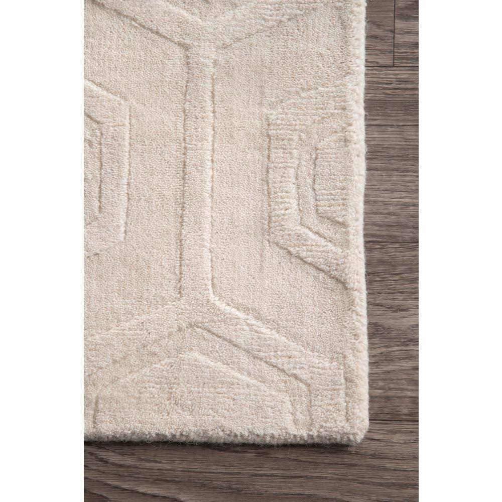 nuLOOM Ambrose Hand Woven Wool Area Rug, 4' x 6', Ivory
