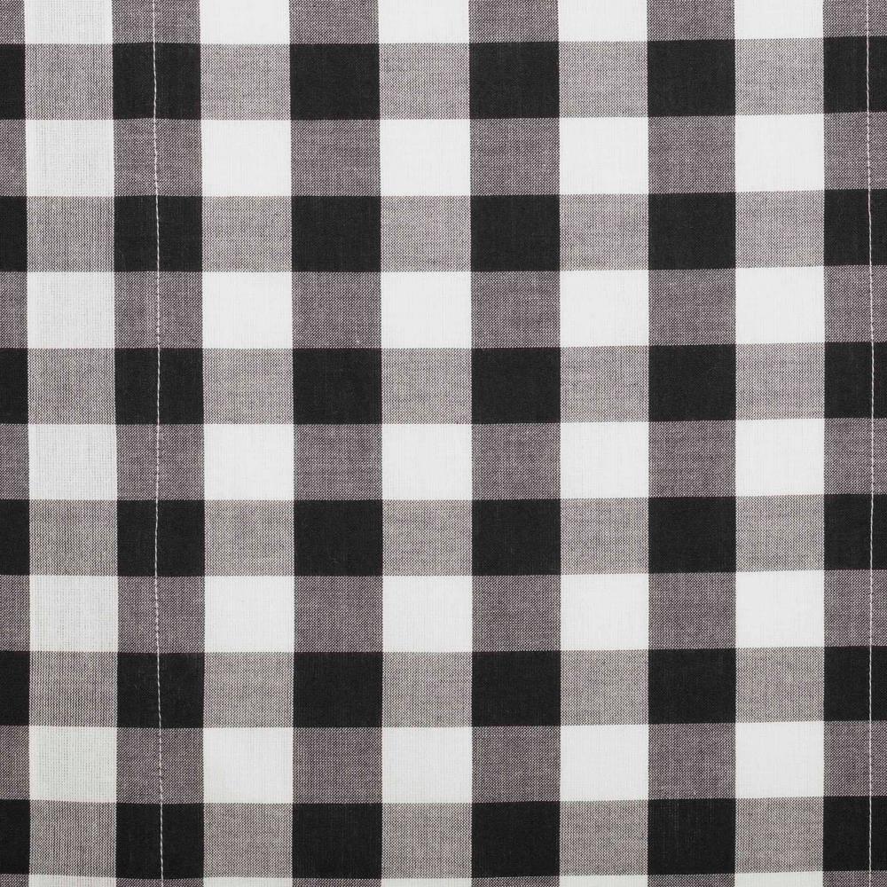 VHC Brands Annie Buffalo Check Plaid Cotton Ruffled Cafe Curtain (Set of 2)