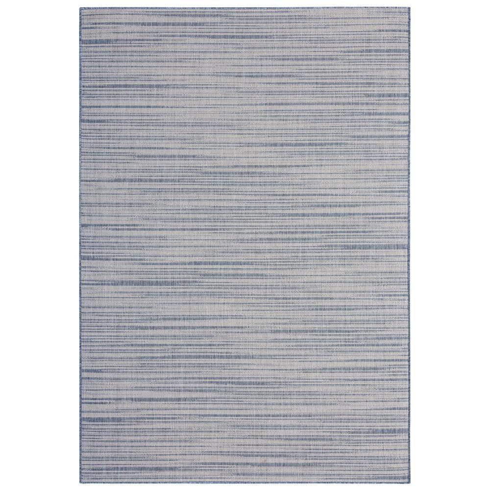 Nicole Miller Abstract Blue Indoor / Outdoor Area Rug