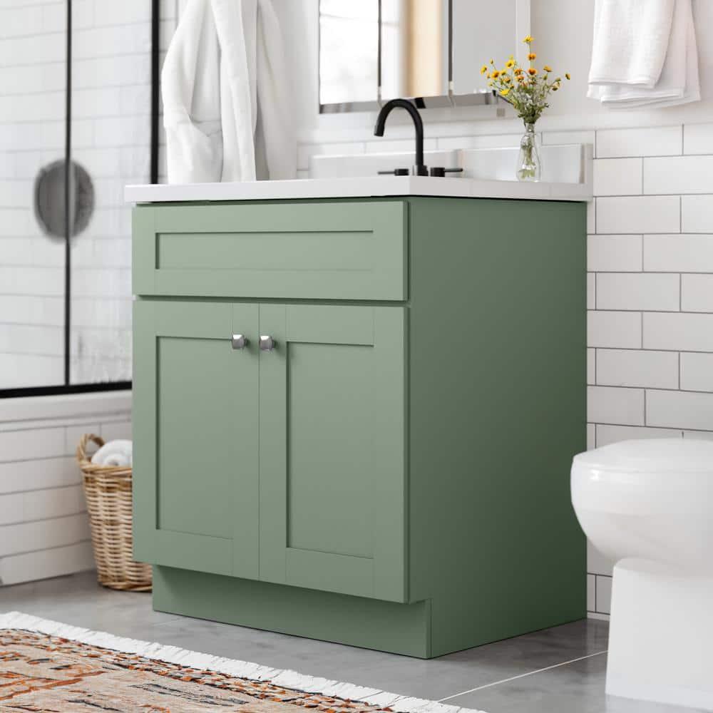 Design House Brookings 30 Inch Bath Vanity, Ready to Assemble, Sherwin Williams®