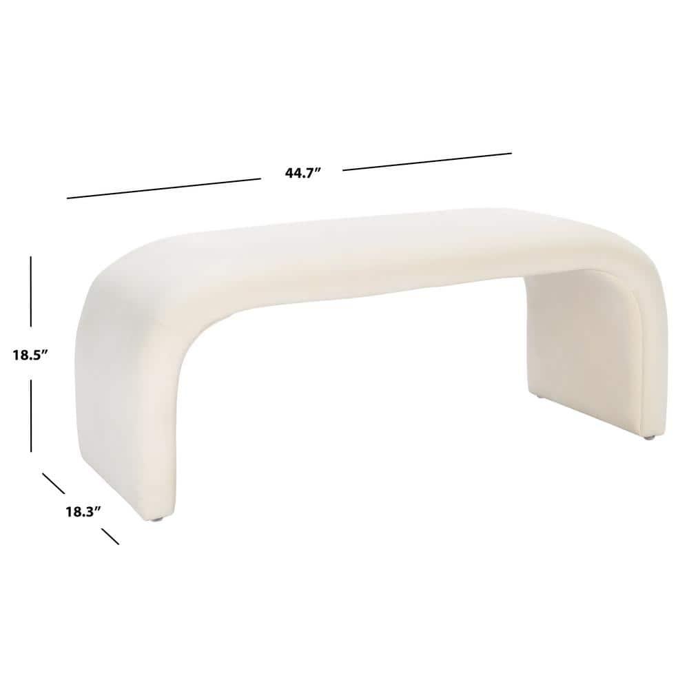 Tenko Bench - Cream - Safavieh
