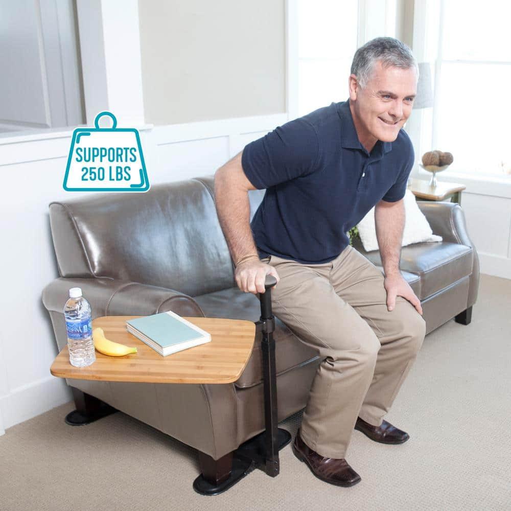 Stander Omni Tray, Adjustable Swivel TV Table with Stand Assist Handle