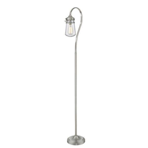 1 Light Floor Lamp In Billiard Style 8 Inches Wide By 58.25 Inches High-Brushed Nickel Finish Z-Lite Fl120-Bn