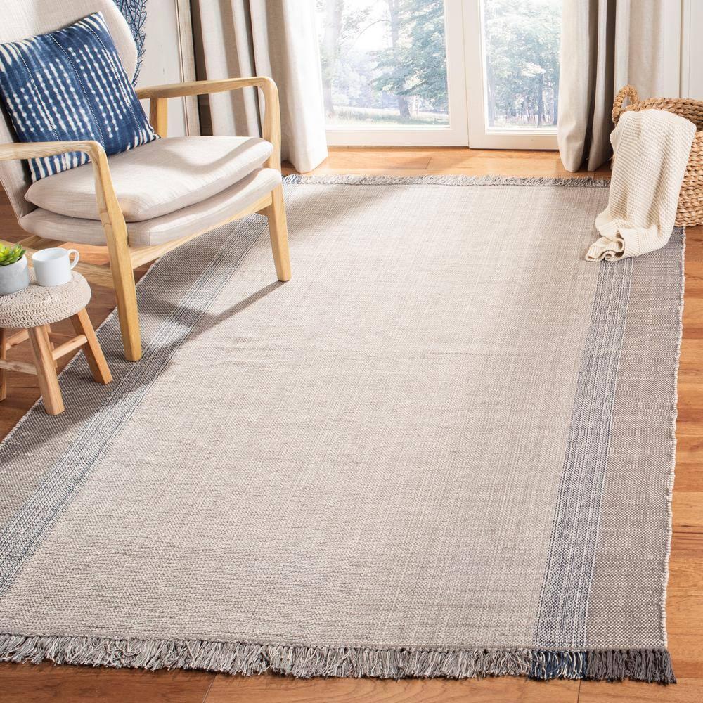 Montauk MTK301 Hand Woven Indoor Area Rug - Blue/Grey - 8'x10' - Safavieh