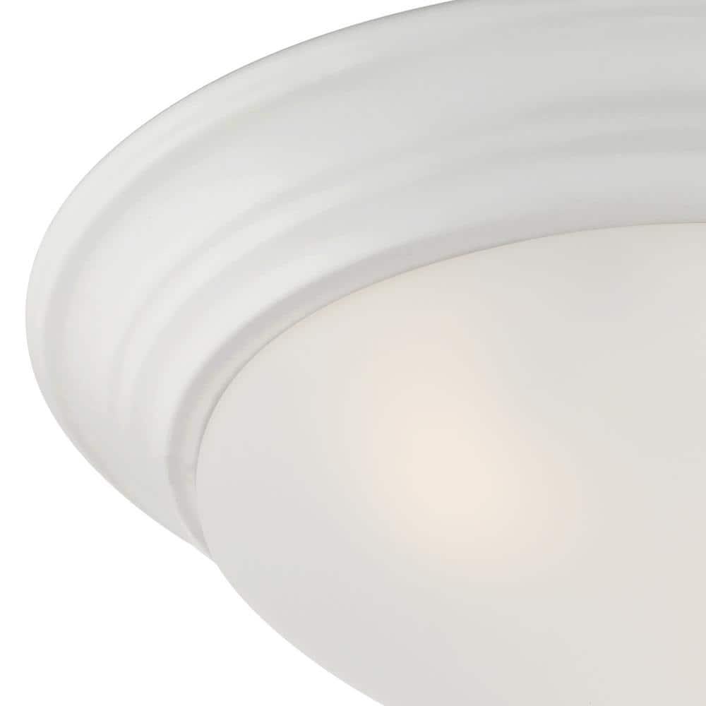 Designers Fountain Tap 2 Light Matte White Flush Mount Ceiling Light, 1360M-MW