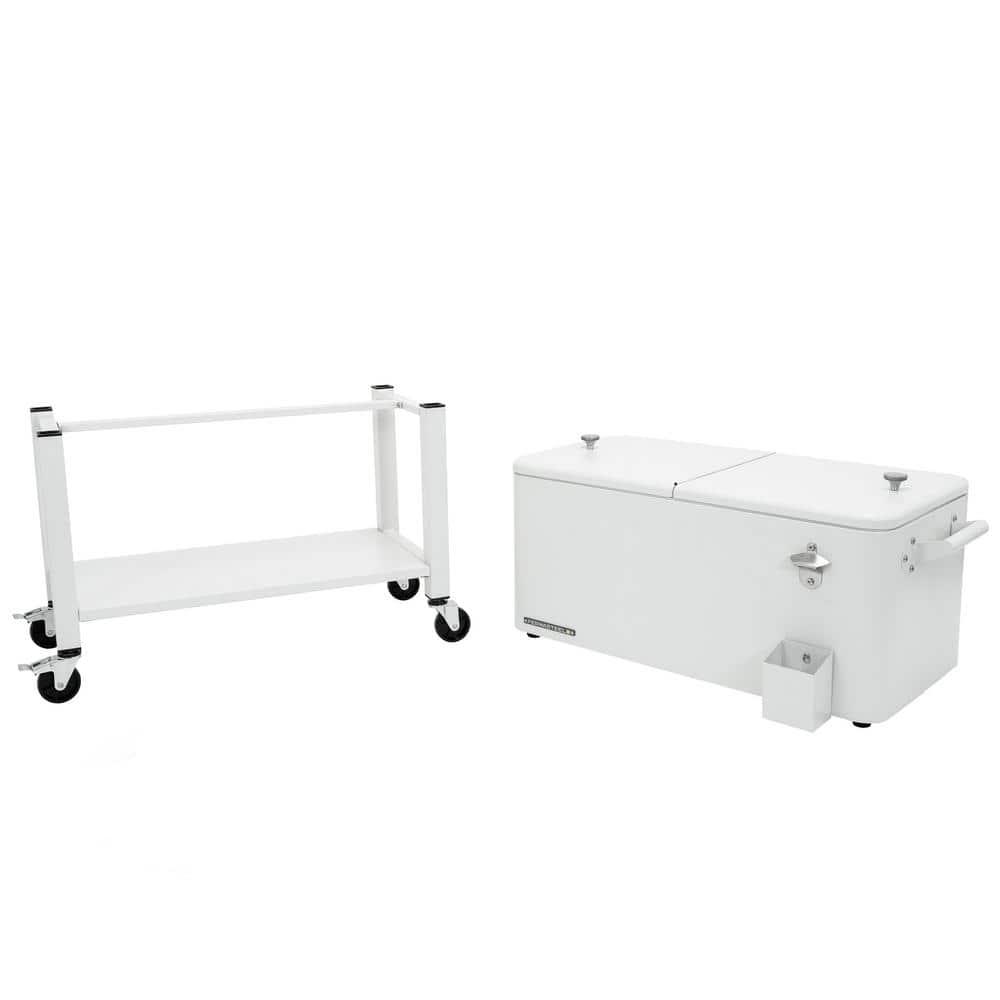 Permasteel 80-Qt Outdoor Patio Cooler with Removable Basin