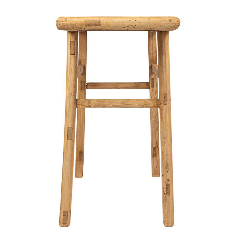 Storied Home Elm Wood Console Table Natural