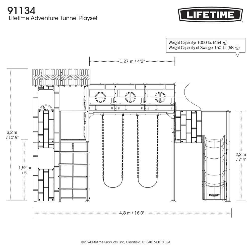 Lifetime Adventure Tunnel Playset