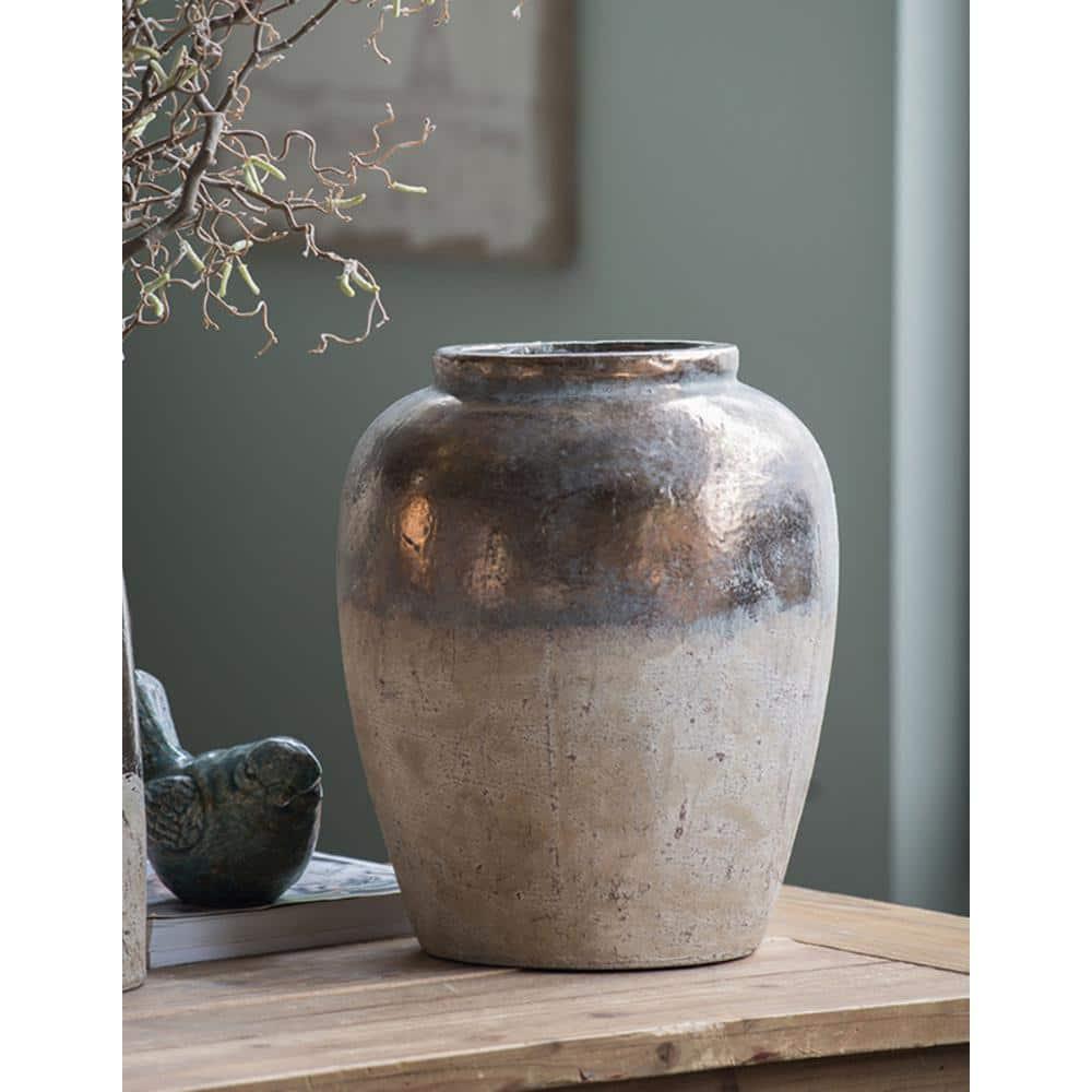 Libra 15.8'' Handmade Terracotta Table Vase