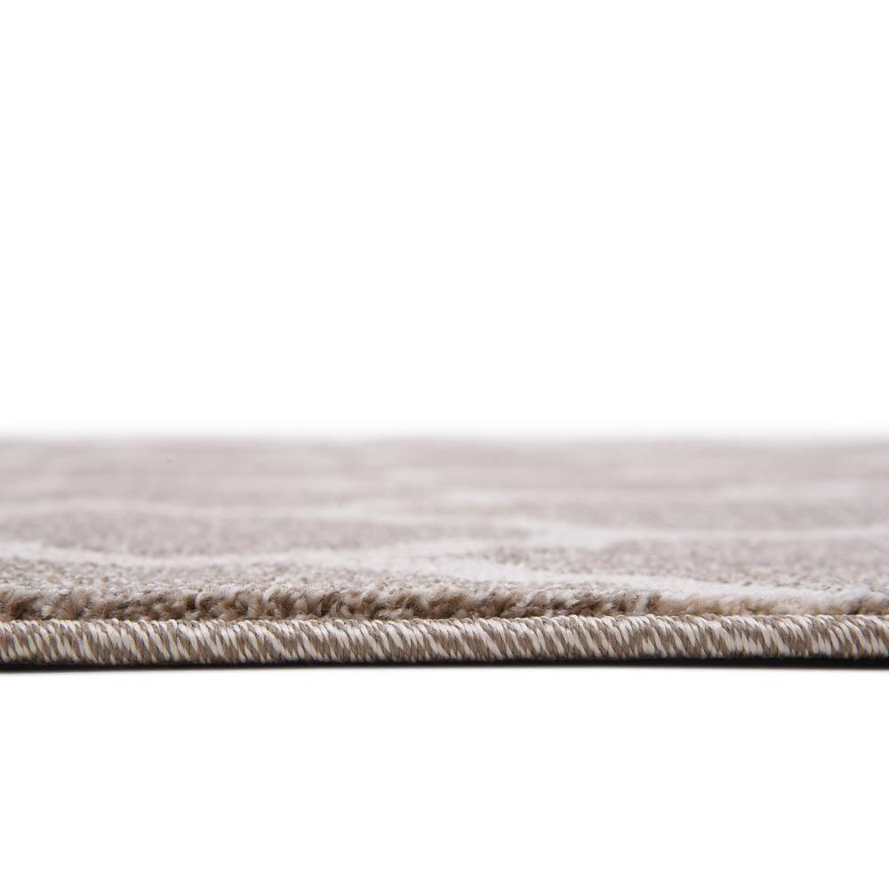 Unique Loom 4' 1 x 6' 1 Trellis Philadelphia Light Brown Area Rug