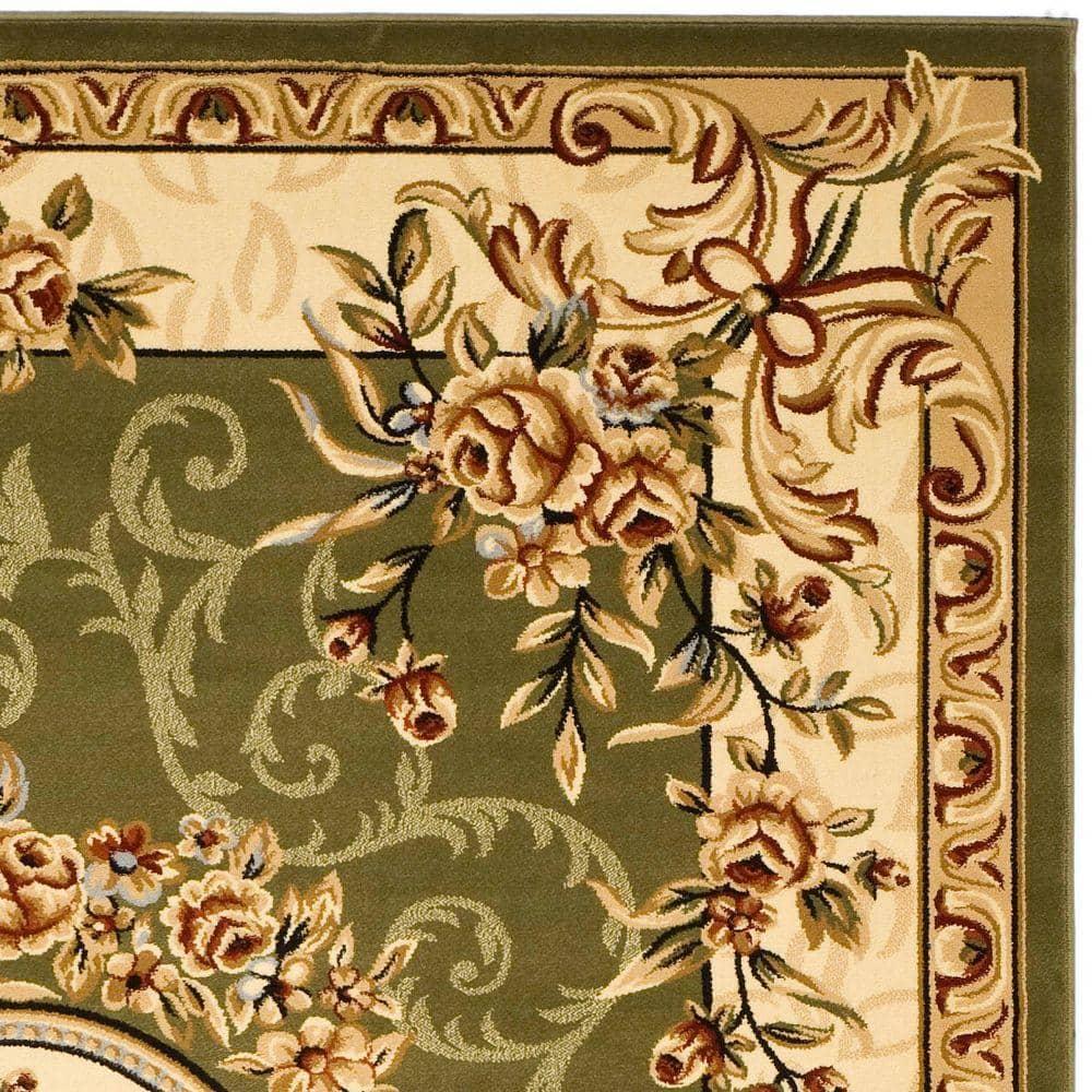 Lyndhurst LNH328 Power Loomed Area Rug - Sage/Ivory - 9'x12' - Safavieh