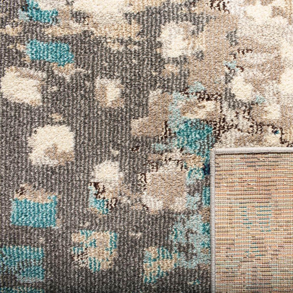 Madison MAD425 Power Loomed Area Rug - Grey/Blue - 8'x10' - Safavieh.