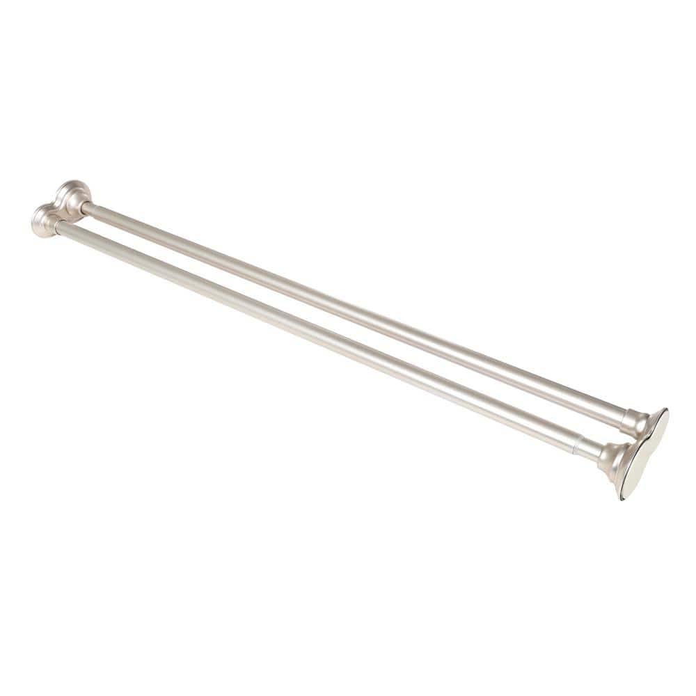 72'' Straight Tension Shower Curtain Rod & Hook Set