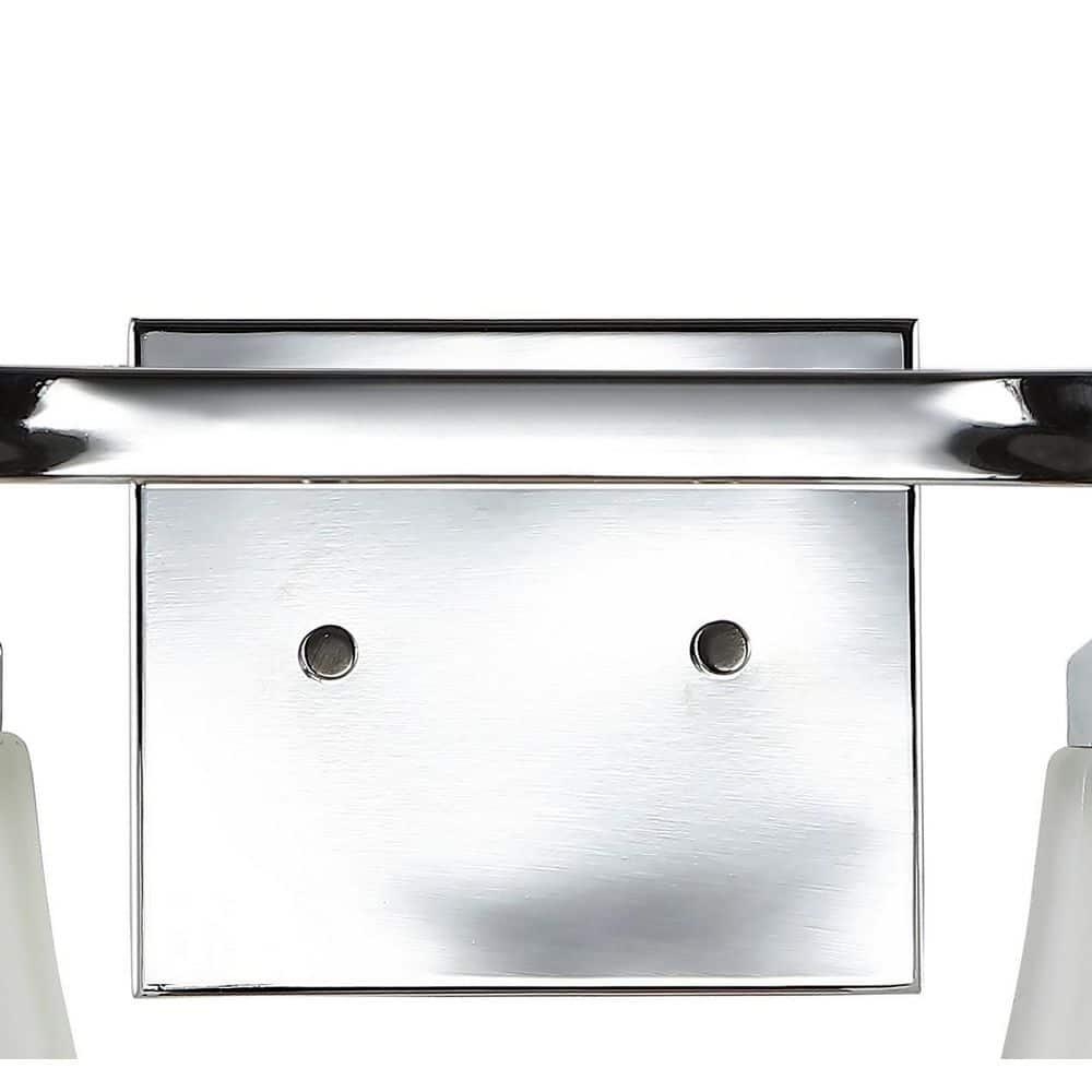Staunton Chrome Polished 7.75" LED Vanity Light with Frosted Glass Shade