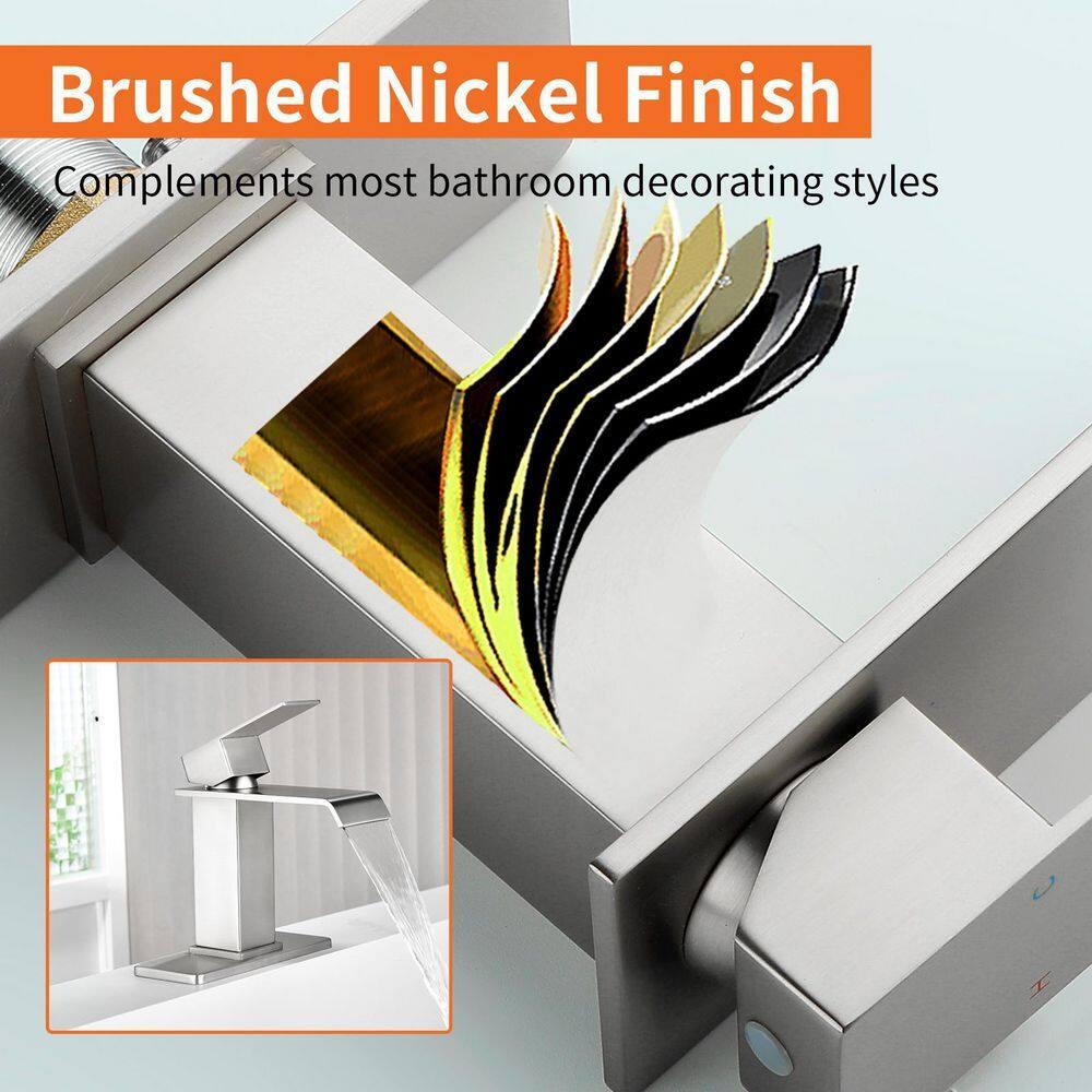 1 Single-handle Bathroom Faucet with Drain Assembly