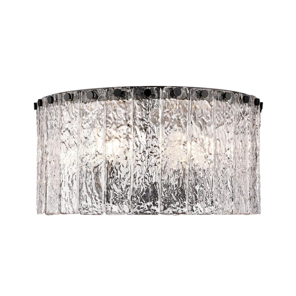 Z-Lite Glacier 5 - Light Flush Mount in  Matte Black