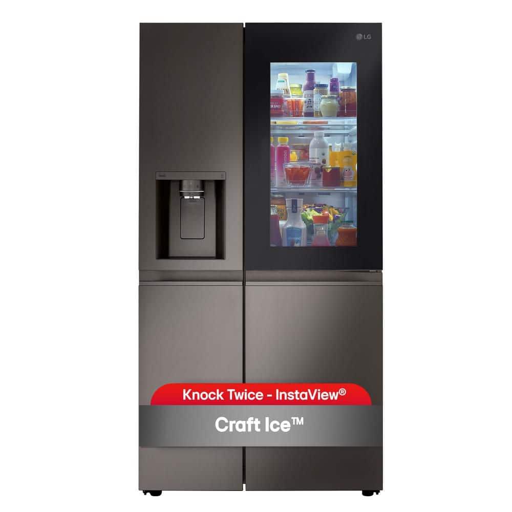 LG 27 cu. ft. Side by Side Smart Refrigerator w/ InstaView and Craft Ice
