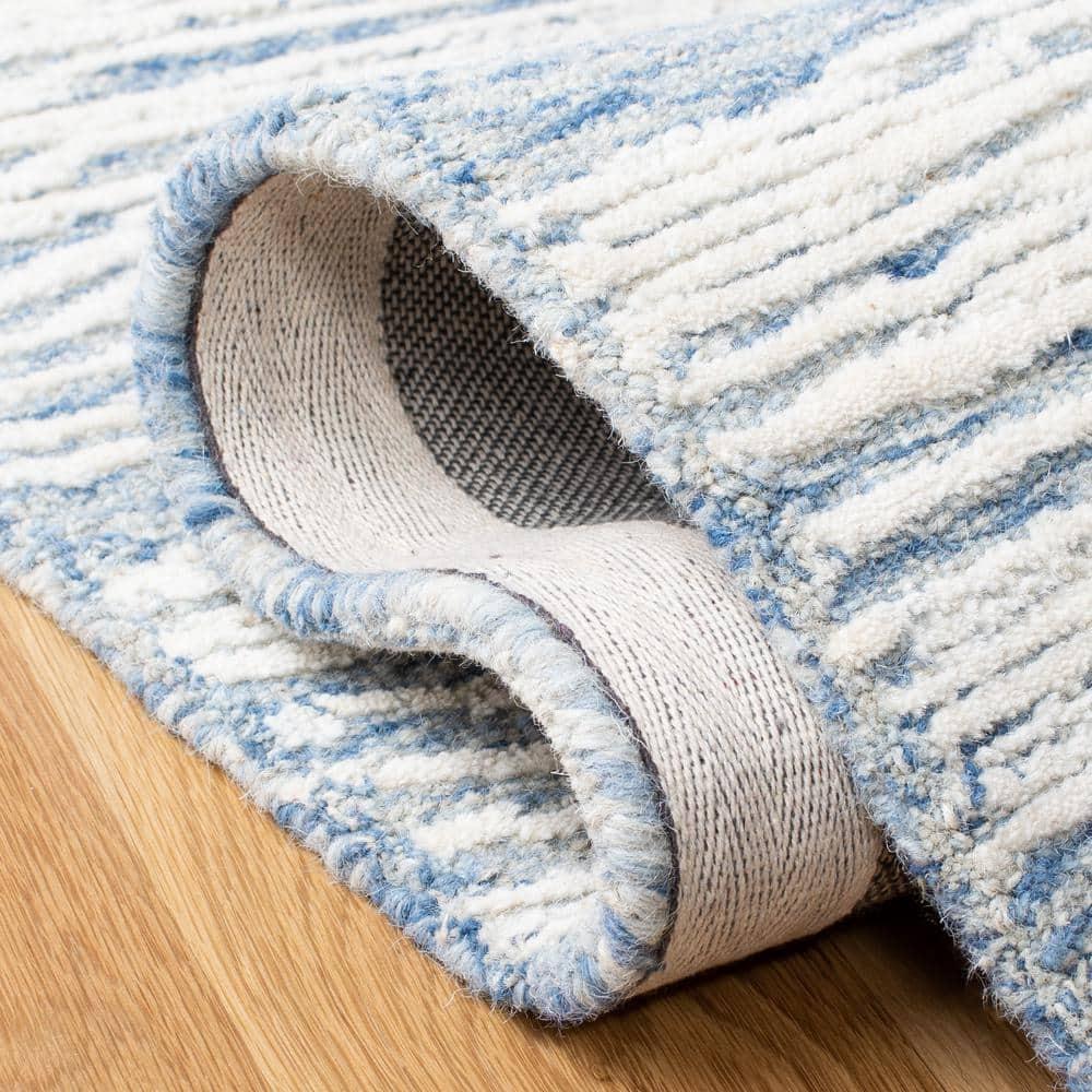 SAFAVIEH Metro Bridget Abstract Area Rug, Blue/Ivory, 4' x 6'