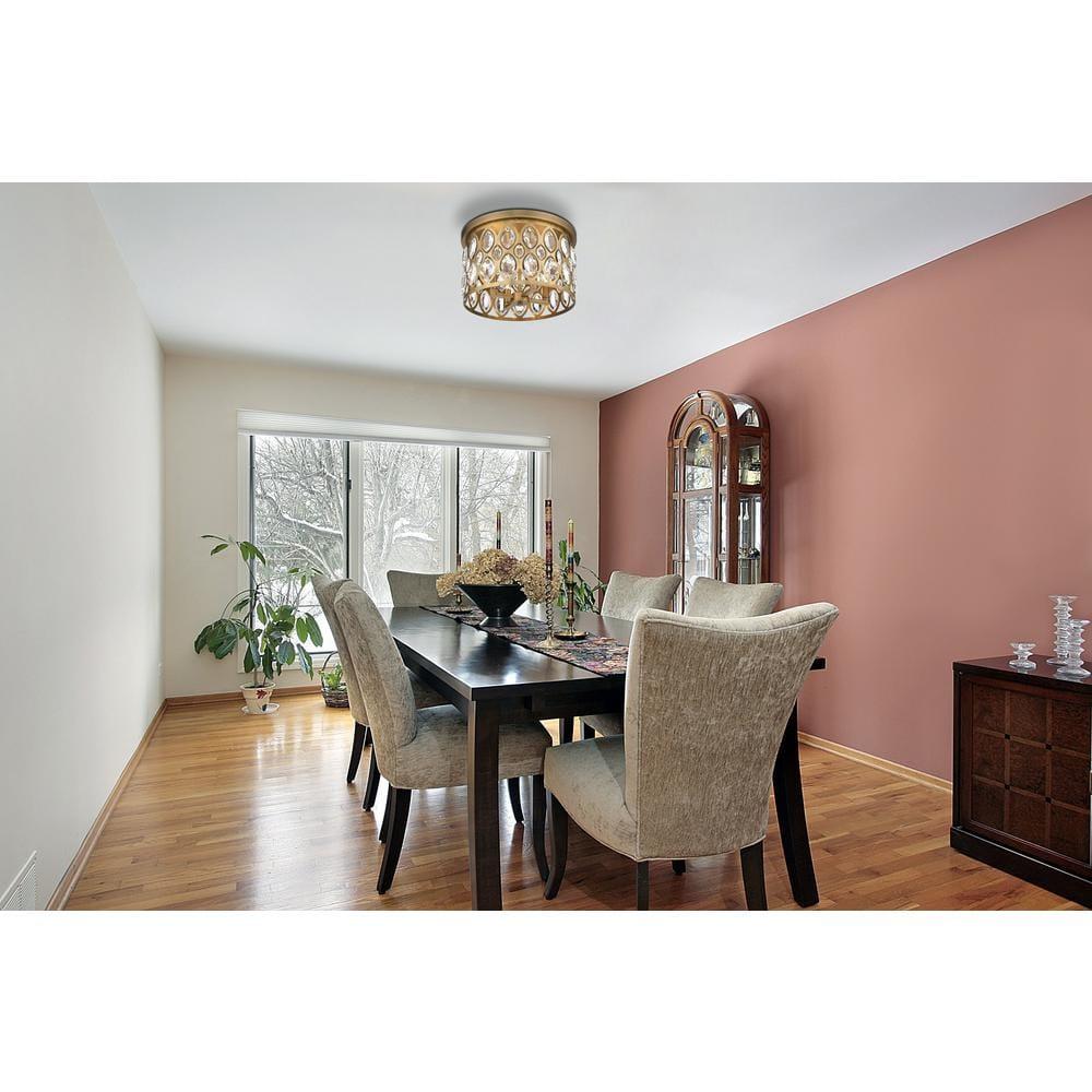Z-Lite Dealey 4 - Light Flush Mount in  Heirloom Brass