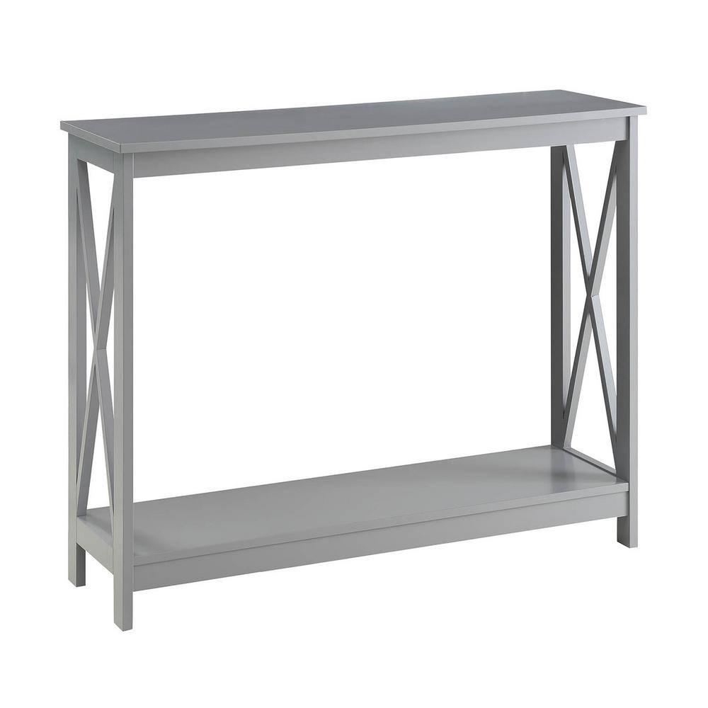 Convenience Concepts Oxford Console Table in Gray Wood Finish