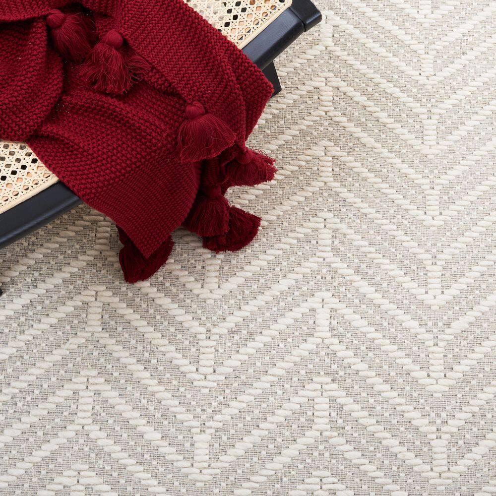 Marbella MRB324 Hand Woven Indoor Area Rug - Ivory/Beige - 8'x10' - Safavieh