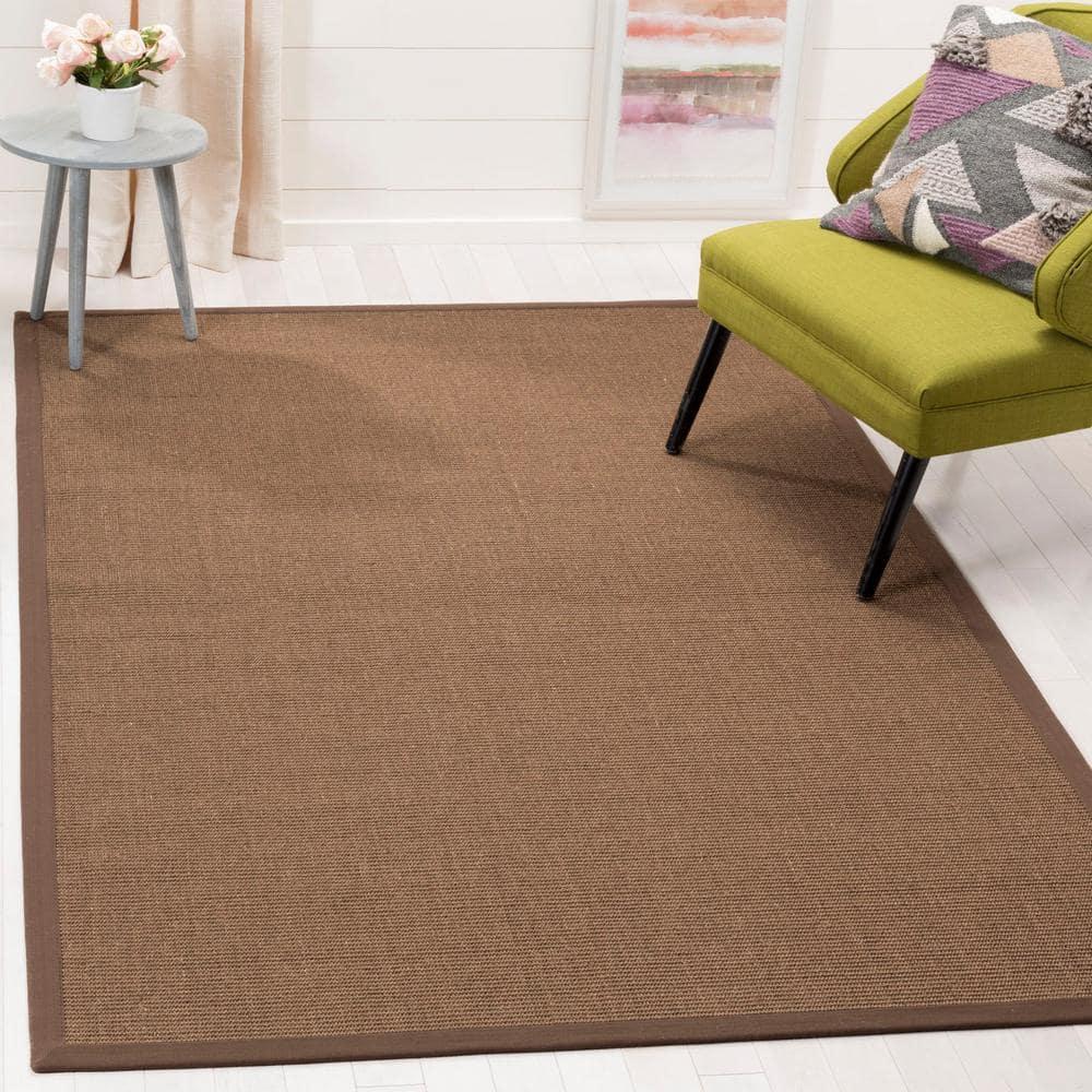 Natural Fiber NF441 Power Loomed Indoor Accent Rug - Brown/Brown - 3'x5' - Safavieh.