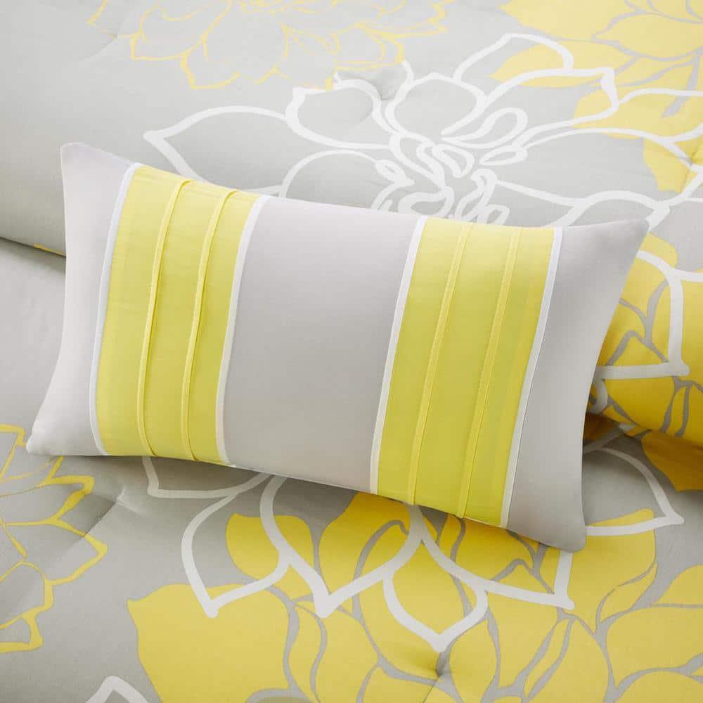 Madison Park Lola 7 Piece Floral Cotton Comforter Set