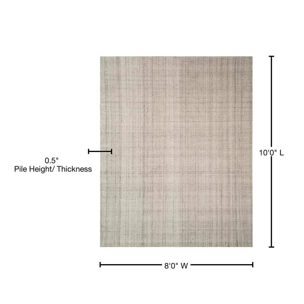 Abstract ABT141 Handmade Indoor Area Rug - Light Grey - 8'x10' - Safavieh