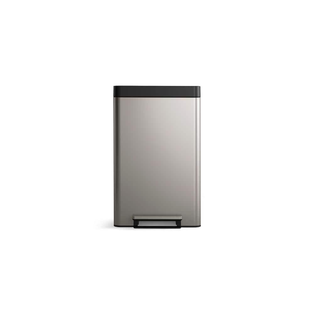 Kohler ® Dual-Compartment Stainless Steel Step Trash Can