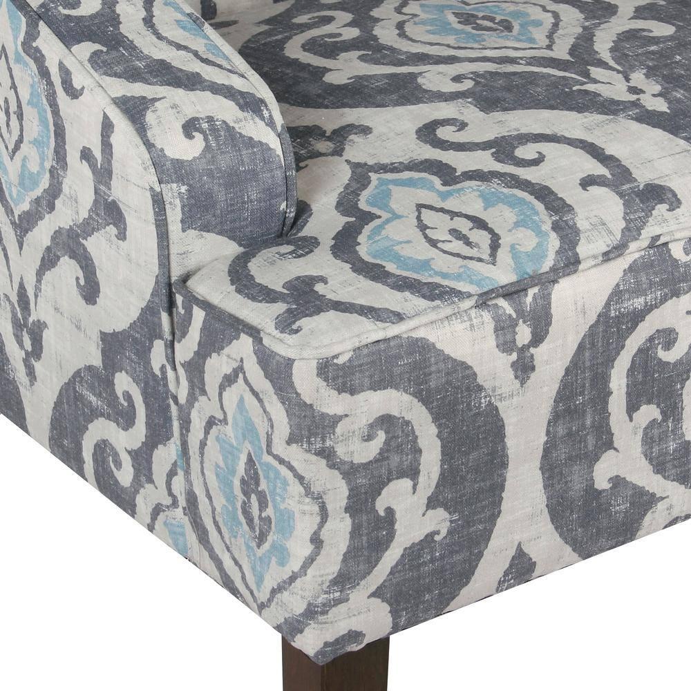 Classic Swoop Accent Armchair Suri Blue - HomePop