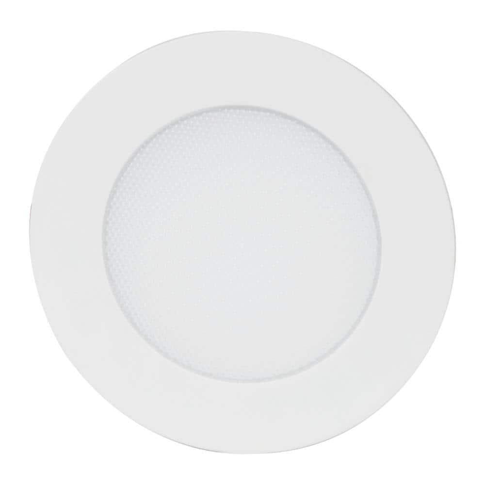 Halo HLB Lite Matte White 4 in. W LED Smart-Enabled Canless Recessed Downlight 10.1 W