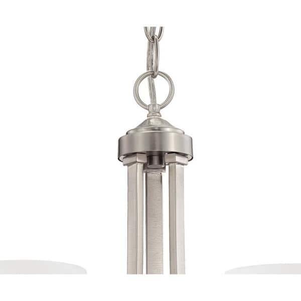 Minka Lavery 4963-84 Overland Park 3 Light Mini Chandelier in Brushed Nickel