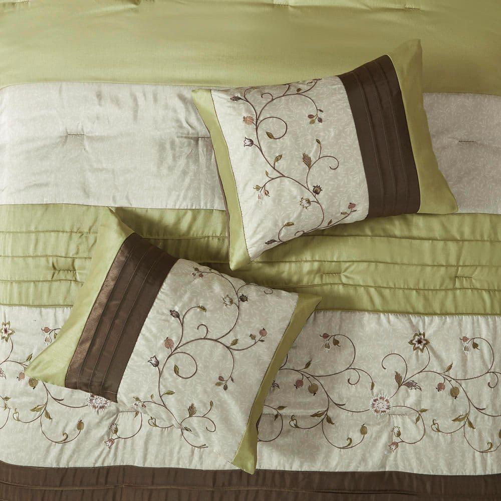 Madison Park Serene Embroidered 7 Piece Comforter Set