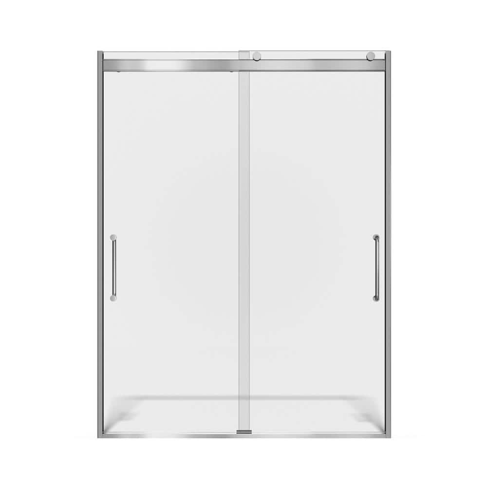 Arelo 56" - 60" W x 72" H Semi-Frameless Shower Door