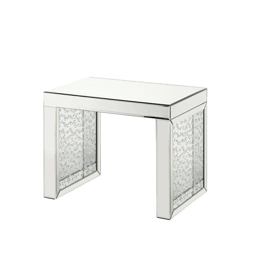 ACME Nysa Rectangular Accent Table in Mirrored