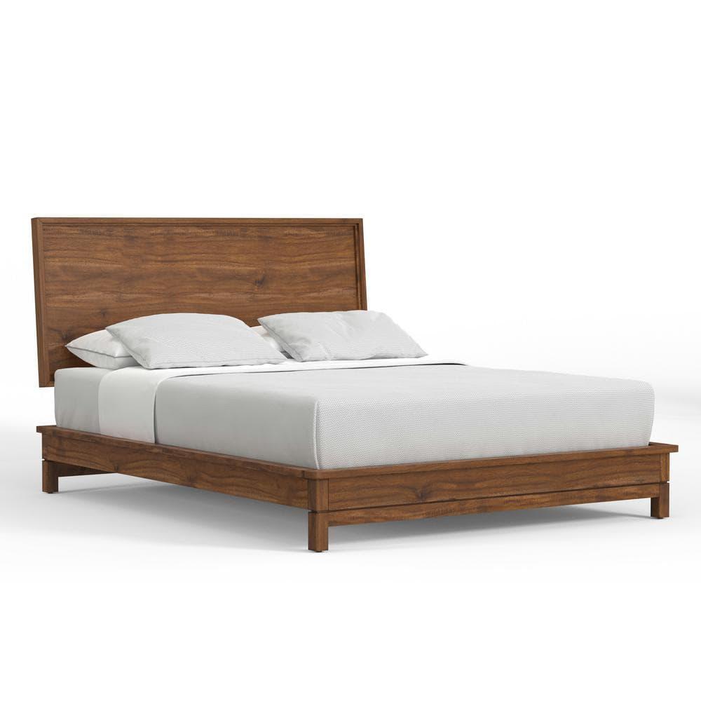 Origins by Alpine Nova Standard King Platform Bed in Honey Maple (Brown)