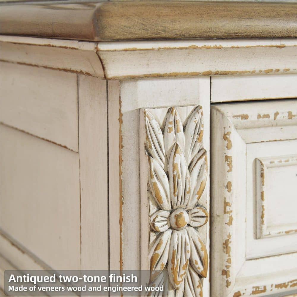 Hayley 3 - Drawer Nightstand in White