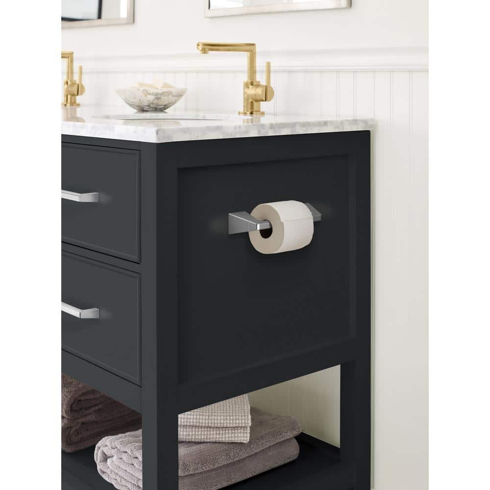 Amerock Blackrock Polished Nickel Pivoting Double Post Tissue Holder