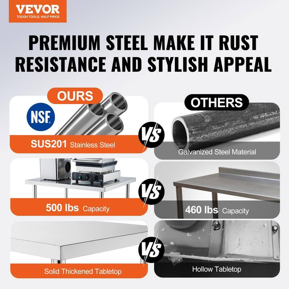 VEVOR Metal Kitchen Cart