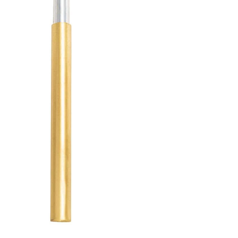 Orson Coffee Table with Metal Gold Cap - Silver/Gold - Safavieh