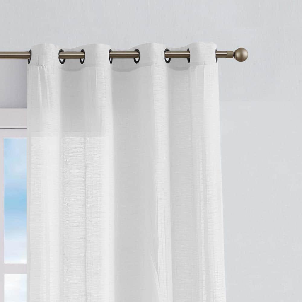 Nautica Nautica Cordelia Crushed Sheer Window Curtains (Set of 2)