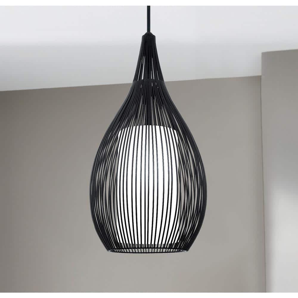 Lotus Single Light Steel Dimmable Pendant