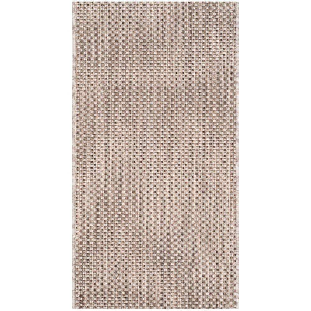 Courtyard CY8521 Power Loomed Indoor/Outdoor Accent Rug - Beige/Brown - 2'x3'7" - Safavieh.