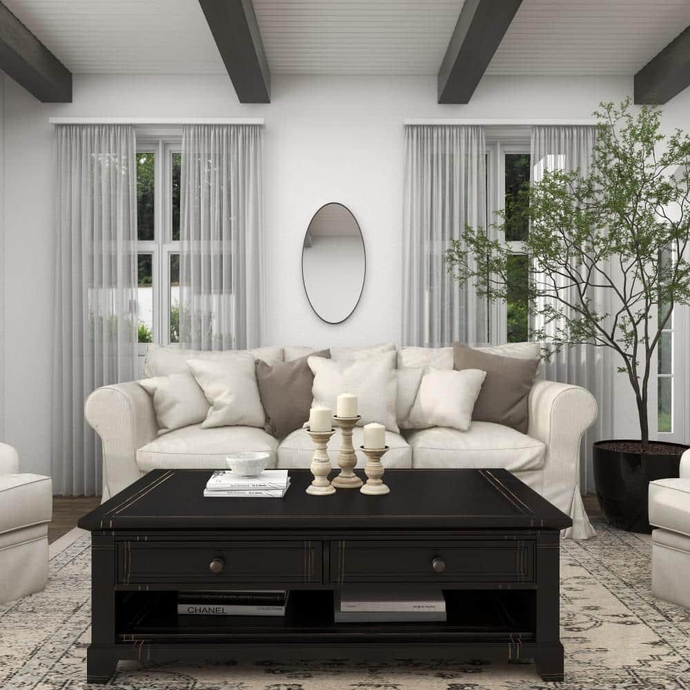 DecMode Traditional and Timeless Mango Wood Pillar Candle Holder Set of 3, 6", 8", 10"H, Cream Finish